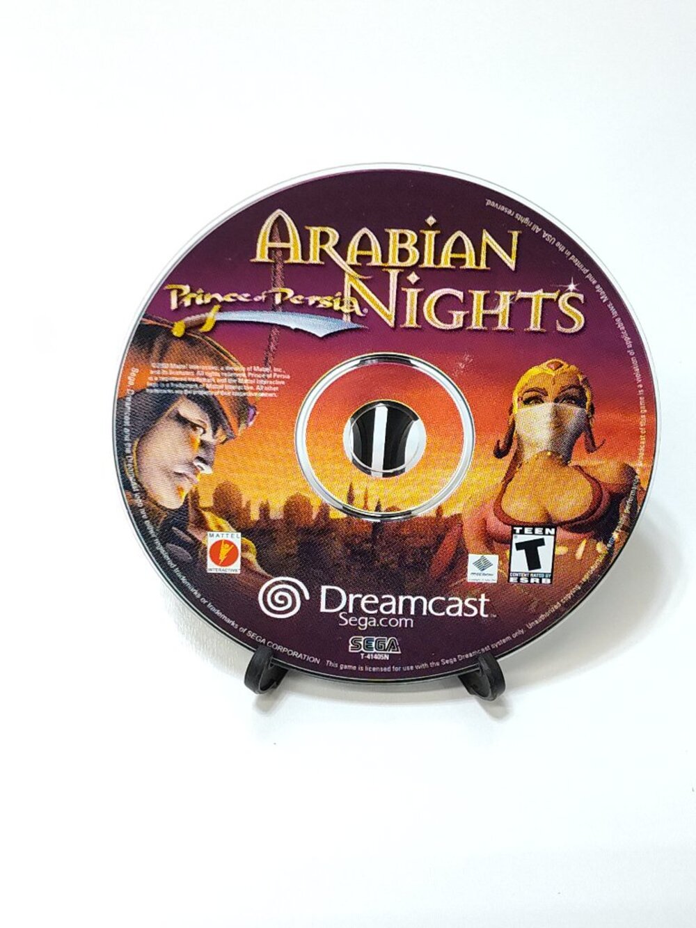 Sega Dreamcast Prince of Persia Arabian Nights Retro 3D Action Game Disc & Case